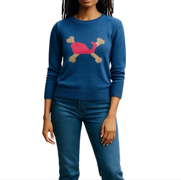 Vineyard Vines Crossbones Whale Cashmere Blend Womens - Picture 1 of 8